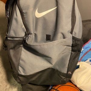 Gray Nike backpack